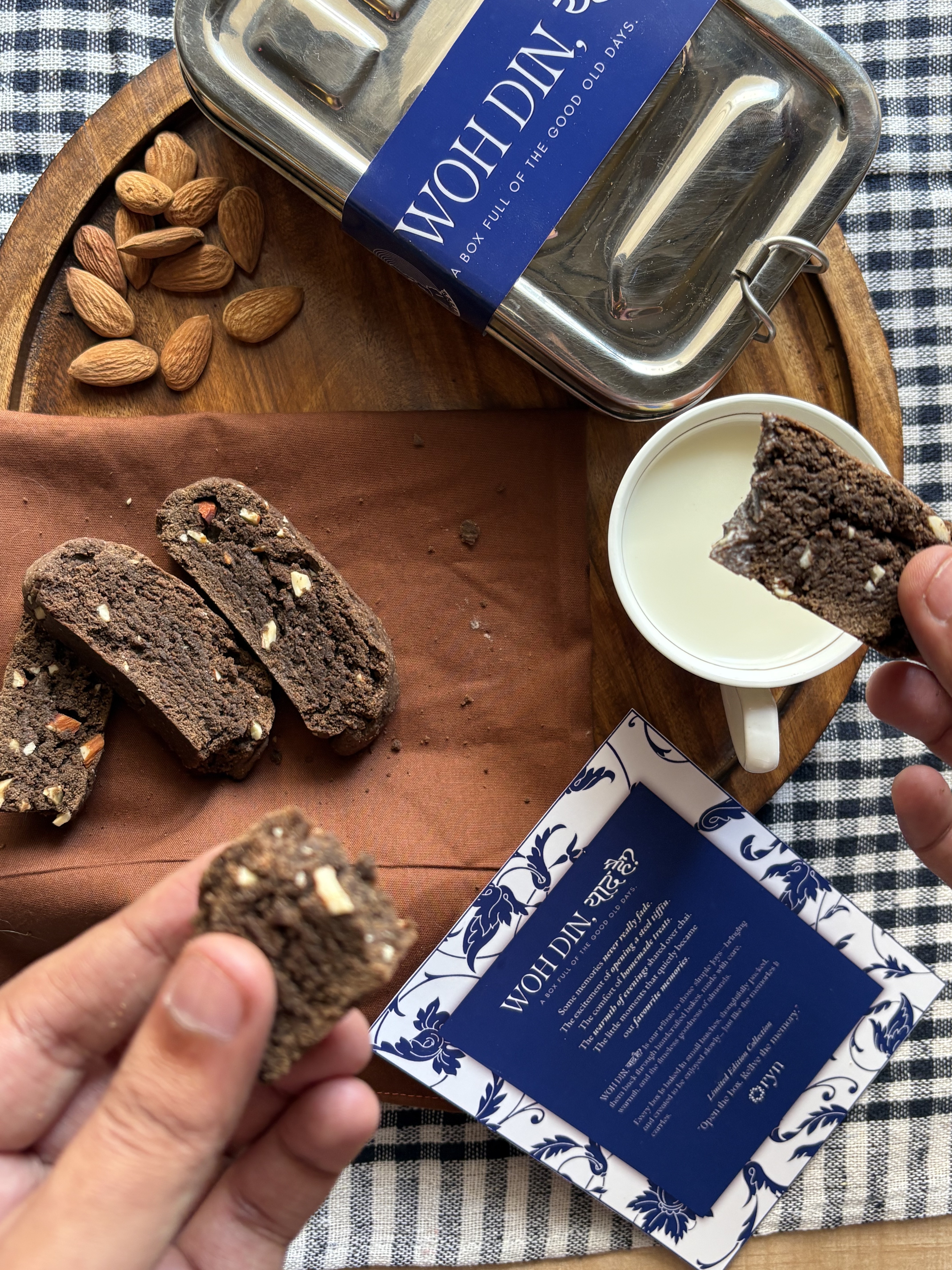 Almond Chocolate Biscotti, second angle